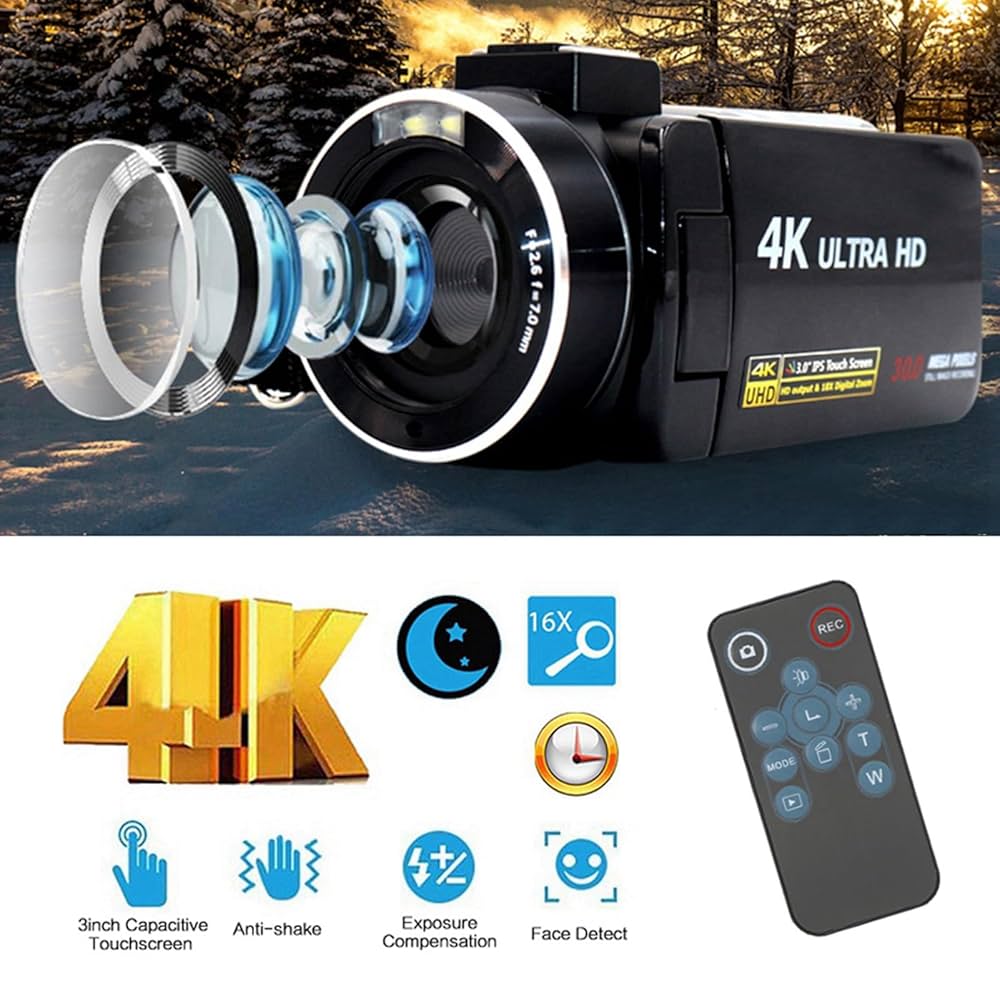 DVC 4Kデジタルビデオカメラ　2台セット ケンコー、実売2万円のMPEG-4カメラ